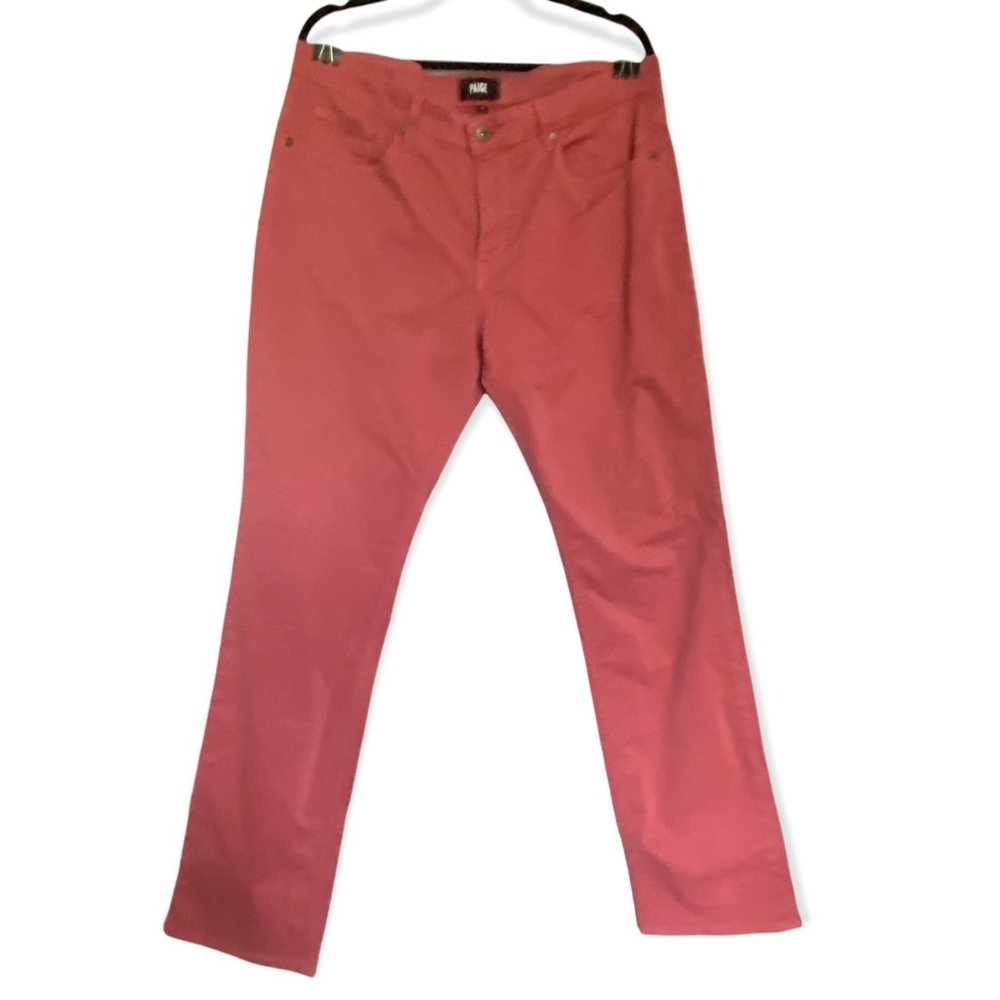 Paige Normandie in Paprika-- Slim Fit Straight Leg